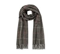 Women’s Windowpane Check Scarf with Tassels