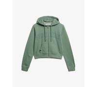 Women’s zip-up cropped hoodie Superdry Athletic Essentials Vert XS