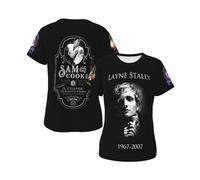 Women Sam Singer Cooke T-Shirt Crewneck tee Shirt Casual Short Sleeve Summer Classic Fit for Workout Athletic Running Undershirts Funny Tees Tops