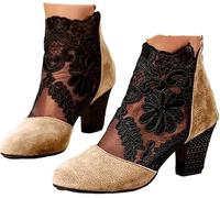 Women Sandals Arch Support Sandals For Women Uk Summer Shoes Hollow Mesh Summer Breathable Elegant Closed With Block Heel Spring Casual Shoes Party Women Lace Peep Toe Kitten Dress Pumps