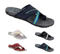 women sandals clearance Women's Slide Sandals Soft Cork Footbed Summer toe loop Comfort Arch Support Indoor Thick Bottom Bathroom Vacation Beach cushion walk sandls for women Blue 5
