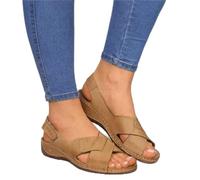 Women Sandals Summer Retro Rome Sandals Outdoor Beach Ladies Fashion Slip on Flat Sandals Soft Bottom Casual Mother Shoes Big Size Beach Traveling Slides,Blue,39