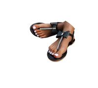 Women Sandals T-Strap Open Toe Casual Summer Boho Sandals Beach Roman Shoes Summer Rhinestones Flower Beach Flip Flops Ladies Thongs Elastic T-Strap Bohemian Shoes Fit Vacation Ladies Sandal