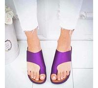 Women Sandals Wedges Slippers Ladies Mules Orthopedic Sandals Summer Beach Flip Flop Flat Sole Big Toe Bone Correction Shoes Outdoor Anti Slip Clip Toe Orthopedic Bunion Corrector Sandals