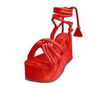 Women Sandals Womens Lace Up Espadrille Platform Sandals Strappy Open Toe