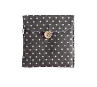 Women Sanitary Pouch Cotton Polka Dot Secret Case Coffee