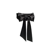 Women Satin Sash Belts For Bridal Bridesmaid Dresses Girls Waist Belts For Special Occasion, Black, Medium