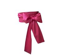 LORDRIE Women Satin Sash Belts For Bridal Bridesmaid Dresses Girls Waist Belts For Special Occasion, Hot Pink, Medium