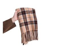 Women Scarf Women's Scarf Knitting Field Grid Scarf Female Tassel Shawl Autumn And Winter Thickening Scarf(1)