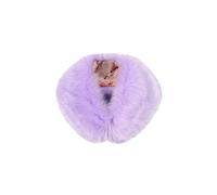 Women Scarf Wrap Faux Fur Collar Shawl Neck Warmer Stole Fluffy Soft Scarves Wraps Cape Purple