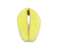 Women Scarf Wrap Faux Fur Collar Shawl Neck Warmer Wedding Shawls Fluffy Soft Scarves Wraps Stole Yellow