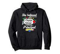 Women School Principal Leadership Motivation Educator Pullover Hoodie