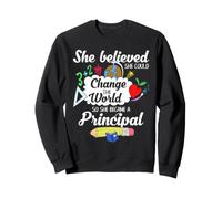 Women School Principal Leadership Motivation Educator Sweatshirt