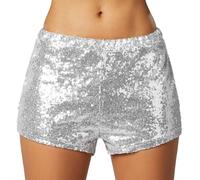 Women Sequin Hotpants Sexy Mini Shorts Glitter Sparkle Clothes Party Dance Shiny