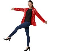 Women Sequin Jacket Glittler Sparkle Party Blazer Clothes Longsleeve Lady Outfit
