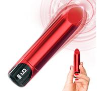 Women Sex Toy Bullet Vibrator for Women Precision G Spot Clitoral Nipple Anal Stimulation with LED Display, 9 Powerful Vibrations, Portable Lipstick Vibrator Adult Sex Toys & Games