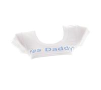 Women Sexy Crop Top Short Sleeve Mini T Shirts Scoop Neck Solid Half Shirt Blouse Yes Daddy Print Outfit Lingerie Tees Club Vest Tops Clubwear for Party Valentine Date Rave Cosplay (Style B-White)