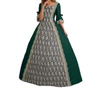 Women Sexy Gothic Dress Medieval Style Dress Medieval Vintage Dresses Sexy Vampire Costume Women Evening Party Prom Cocktail Swing Witches Outfits Womens Plus Size Halloween Costumes