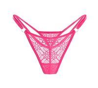 Women Sexy Lace Briefs Hollow Out Panties Crochet Lace Up Panty Thongs G String Lingerie Underwear Knickers for Women Full Brief Temptation Womens G-Strings Thongs Lingerie for Women Hot Pink