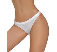 Women Sexy Oil Shiny Panties Sexy T-Back Glossy G-String Mesh Briefs Sheer See Through Stretchy Soft Seamless Tanga Panties White S