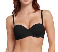 Women Sexy Push Up Bra - Bralette for Women Big Breasts Strong Hold Seamless Black Padded Classic Soft Comfortable Bras Smooth Breathable Bra