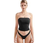 Women Sexy Tube Top Summer Going Out Double Lined Basic Tank Top(1#,L)