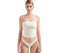 Women Sexy Tube Top Summer Going Out Double Lined Basic Tank Top(5#,S)