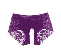 Women Sexy Underwear Cut Out Low Rise Knickers for Ladies Crotchless Transparent Mesh Lace Underwear Breathable Comfortable Hipster Panties Sexy Lingerie Briefs Underpants