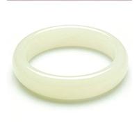 Women Sheep Fat White Jade Bangle for Mother
