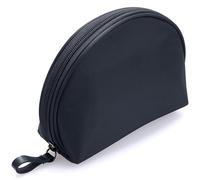 Women Shell Shaped Makeup Bag, Small Travel Waterproof Cosmetic Case Organizer with Compartments, Toiletry Zipper Pouch for Lipstick Travel Accessories(Black)