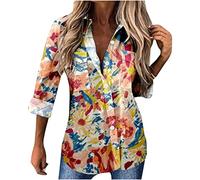 Women Shirts and Blouse Sale Clearance,Ladies Button Down Shirt Long Sleeve Blouse Blouse Printing Tops Bussiness Casual Lapel Tops Elegant Tunic Shirts Tops Office UK Size S-5XL Shipping 7 Days