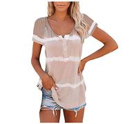 Women Shirts Loose Daily Stylish Top Shirt Glitter Pants Women Party, khaki, M