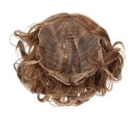Women Short Curly Wig Golden K Silk for Cosplay Daily Use | Stretchable, Washable, Skin Friendly, Reusable, Big Wave Style, Blonde Look, Party Wear