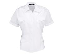 Women Short Sleeve Pilot PREMIER Uniform Ladies Cool Work Wear SHIRT 8-26 PR312