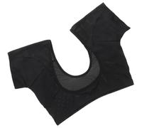 Women Short Sleeve Sweat Vest with Underarm Pads, Breathable Black