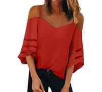 Women Short Sleeve Tops Shirts Women England Rugby Shirt Gifts for Her Women Fashion Top Spaghetti Straps Cold Shoulder Trendy Casual Shirt Mesh Insert Bell Sleeve Blouse Amazon Outlet Clearance Uk