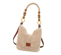 Women Shoulder Bag Crochet Beach Bag Armpit Straw Handbag All-Matching Crossbody Shopping Dating for Holiday Women Shoulder Crochet Crossbody Armpit Straw Beach for Vacation