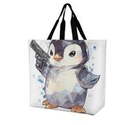 Women Shoulder Bag Penguin Large Capacity Handbag Waterproof Shoulder Bags For Beach Work Holiday