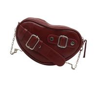 Women Shoulder Bag PU Leather Crossbody Bag Korean Styles Handbag Heart Shaped Messengers For Daily Travel Heart Shaped Messenger For Women Fashion Shoulder Stylish Crossbody