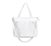 Women Shoulder Bag Teens Crossbody Bag Girls JK Transparent Pain Bag Top Handle Handbag All-Matching Bag