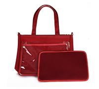 Women Shoulder Bag Teens Crossbody Bag Girls JK Transparent Pain Bag Top Handle Handbag All-Matching Bag