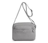 Women Shoulder Bag Travel Cross Body Bag Casual for Sport Fashion Satchel Girls Ladies Crossbody Side (Gray)