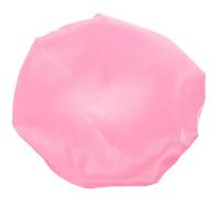 Women Shower Cap Bath Hat with Elastic Fit, Pink PEVA Polyester | Reusable Bathing Cover, Lightweight Smooth Feel, Suitable for Cooking and Spa Use, Women’s Pink Style