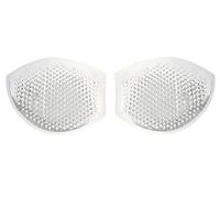 Women Silicone Bra Inserts Breathable Semi-Adhesive Honeycomb Bra Inserts Chest Pads Nonslip Perforated Push up Booster Pads Inserts for Bra Bikini Swimsuit Sportswear (Transparent)