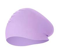 Women Silicone Swimming Cap, Unisex Adult Swim Cap | Durable Non-Slip Pool for Braids and Dreadlocks, High Elasticity, White, Black, Blue, Purple