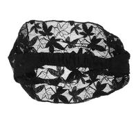 Women Silk Turban Headband Black Elastic Hair Accessory | Lightweight Breathable Fit, Indoor Activity and Riding Use, Elegant Simple Styling