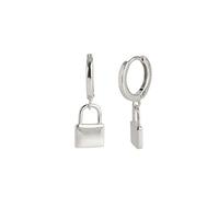 Women Silver Earrings, 100% 925 Sterling Silver Cz Hanging Hoop Earrings Luxury Bling Charm Fine Jewelry Accessories For Woman Party Engagement Gift