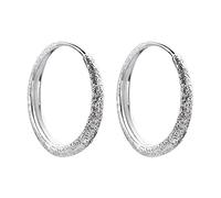 Women Silver Earrings, 925 Sterling Silver Sparkling Round Hoop Earrings For Women Simple Geometric Creative Earrings Party Jewelry Gifts For Girlfriend, Wife, Sister, Daughter, Mother On Birthday/Va
