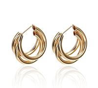 Women Silver Earrings, Big Gold Statement Earrings For Women Metal Trendy Luxury Fashion Female Jewlery Design Vintage Earring Hanging Earrings Gifts For Girlfriend, Wife, Sister, Daughter, Mother On