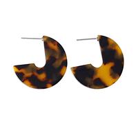Women Silver Earrings, Exquisited Cute Geometric Candy Color Hoop Earrings Acetic Acid Jewelry Acrylic Accessories For Engagement Major Brincos Gifts For Girlfriend, Wife, Sister, Daughter,